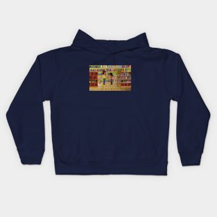 Kids at the library Kids Hoodie